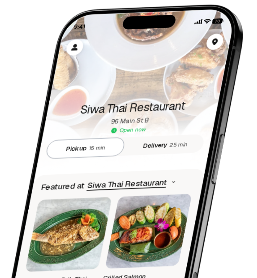 Siwa Thai Restaurant app preview